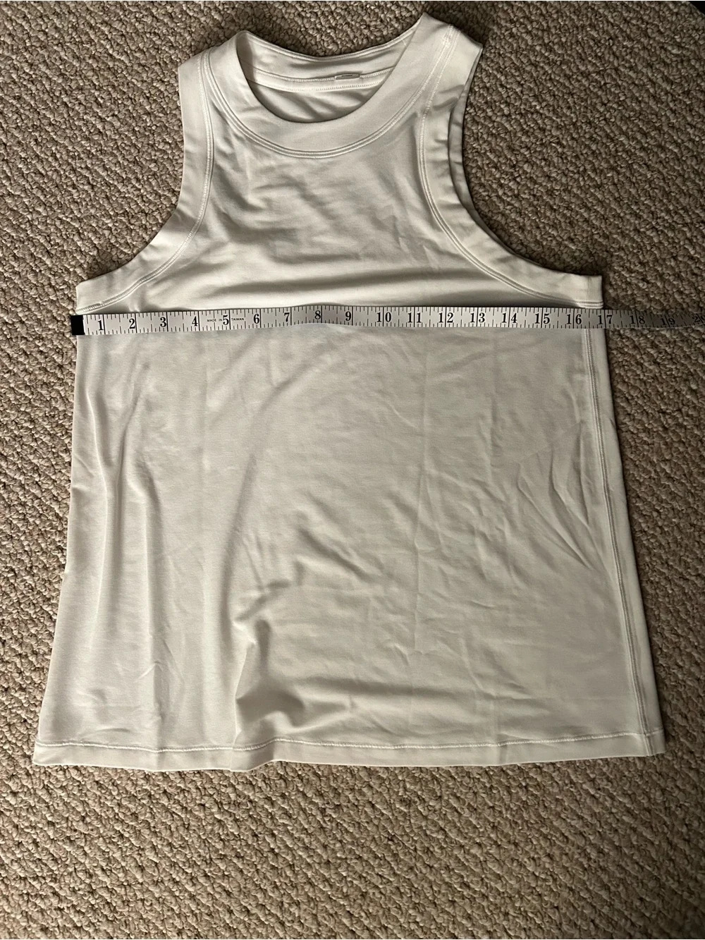 LULULEMON NWOT Jersey Training Tank Top - White, Sz 6